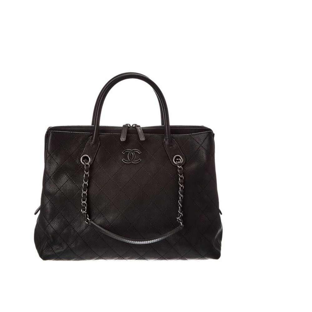 Chanel Black Caviar Leather Urban Tote (Authentic Pre-Loved)